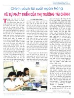 Chính sách lãi suất ngân hàng và sự phát triển của thị trường tài chính 