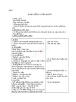 Giáo án TNXH 3 bài hoạt động tuần hoàn 