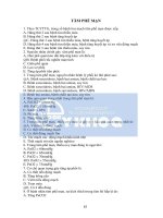 TRẮC NGHIỆM nội KHOA   tâm PHẾ mạn 