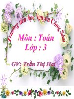 Bài giảng toán 3 cộng trừ các số có ba chữ số có nhớ 1 lần (4) 