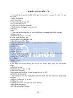 TRẮC NGHIỆM nội KHOA   TBMMN 