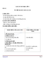 Giáo án âm nhạc 1 bài ôn tập hát đàn gà con 