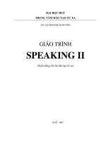 Giáo trình speaking II