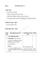 Giáo án TNXH 1 bài cơ thể chúng ta (3) 