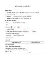 Giáo án TNXH 1 bài hoạt động ở lớp (5) 