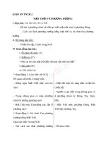 Giáo án TNXH 2 bài mặt trời và phương hướng (5) 