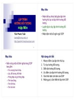 Bài giảng lập trình hướng đối tượng nhập môn   trần phước tuấn 