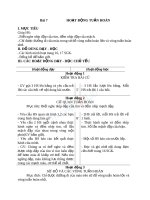 Giáo án TNXH 3 bài hoạt động tuần hoàn (2) 