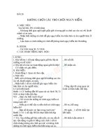 Giáo án TNXH 3 bài không chơi các trò chơi nguy hiểm (2) 