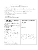 Giáo án khoa học 4 bài bạn cảm thấy thế nào khi bị bệnh 