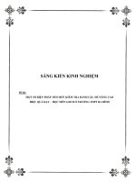 Sáng kiến kinh nghiệm một số biện pháp đổi mới kiểm tra đánh giá để nâng cao hiệu quả dạy học môn giáo dục công dân ở trường THPT ba đình