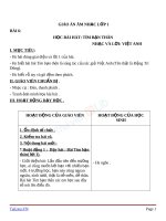 Giáo án âm nhạc 1 bài học hát tìm bạn thân (2) 