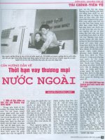 Cần hướng dẫn về thời hạn vay thương mại nước ngoài 