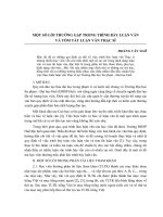 Một số lỗi thường gặp trong trình bày luận văn và tóm tắt luận văn thạc sĩ 