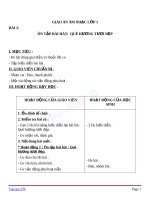 Giáo án âm nhạc 1 bài ôn tập bài hát quê hương tươi đẹp 