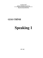 Giáo trình speaking 1