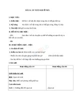 Giáo án TNXH 1 bài an toàn khi ở nhà (3) 