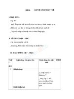 Giáo án TNXH 1 bài vệ sinh thân thể (2) 