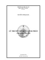 Bài giảng lý thuyết độ đo và tích phân