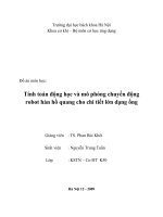 Tính toán động học và mô phỏng chuyển động robot hàn hồ quang cho chi tiết lớn dạng ống