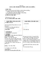 Giáo án khoa học 4 bài phòng một số bệnh do thiếu chất dinh dưỡng 