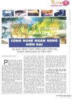 Công nghệ ngân hàng hiện đại và quá trình phát triển các dịch vụ ngân hàng bán lẻ hiện nay 