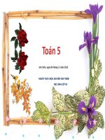 Bài giảng toán 5 thao giảng nhân một số thập phân với một số tự nhiên (2) 