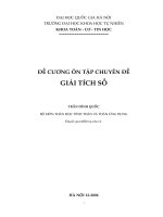 Đề cương ôn tập chuyên đề giải tích số