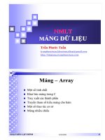Bài giảng nhập môn lập trình mảng dữ liệu   trần phước tuấn 