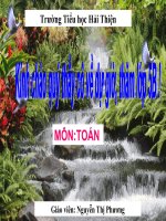 BÀI GIẢNG TOÁN 5 NHÂN một số THẬP PHÂN với một số THẬP PHÂN (29) 