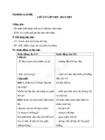 Giáo án TNXH 1 bài giữ gìn lớp học sạch đẹp (2) 