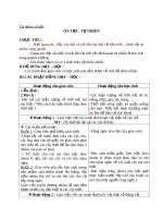 Giáo án TNXH 1 bài ôn tập tự nhiên (5) 