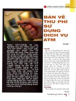 Bàn về thu phí sử dụng dịch vụ ATM 