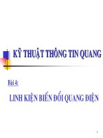 Bài giảng Kỹ thuật thông tin quang Chương 4