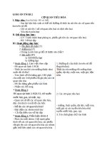 Giáo án TNXH 2 bài cơ quan tiêu hóa 