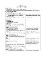 Giáo án khoa học 4 bài ba thể của nước (4) 