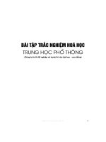 Bài tập trắc nghiệm môn hoá học