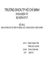 đồ án vi xử lý trong đo lường điều khiển