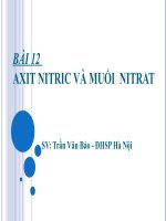 Axit nitric và muối nitrat