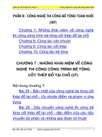 Kỹ thuật thi công 1   công nghệ thi công bê tông toàn khối