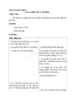 Giáo án khoa học 4 bài con người cần gì để sống (3) 