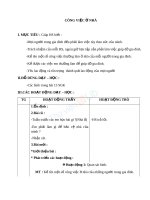 Giáo án TNXH 1 bài công việc ở nhà (6) 