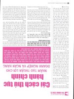 Cải cách thủ tục hành chính nhằm tạo thuận lợi cho doanh nghiệp và ngân hàng 