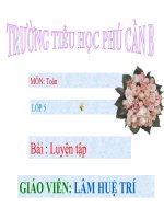 Bài giảng toán 5 chia một số tự nhiên mà thương tìm được là một số thập phân (4) 