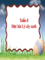 Bài giảng bài học hát lí cây xanh âm nhạc 1 (3) 