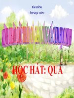 Bài giảng bài học hát quả âm nhạc 1 (2) 