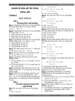 Chuyên đề hình giải tích trong không gian