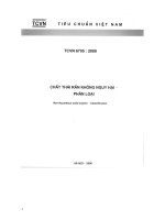 Tiêu chuẩn việt nam về  phân loại chất thải rắn không nguy hại