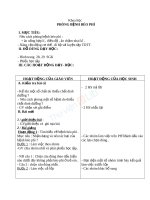 Giáo án khoa học 4 bài phòng bệnh béo phì 