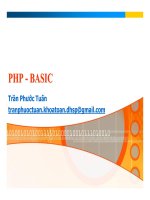 Bài giảng lập trình web PHP   BASIC   trần phước tuấn 